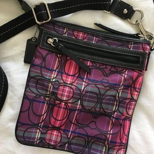 Coach Poppy Plaid Crossbody